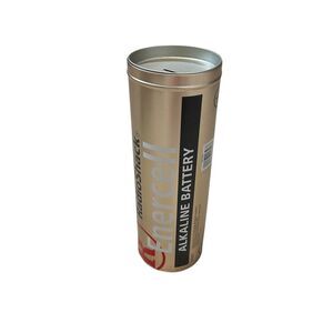 Radio Shack Metal Battery Coin Bank Tin 12”